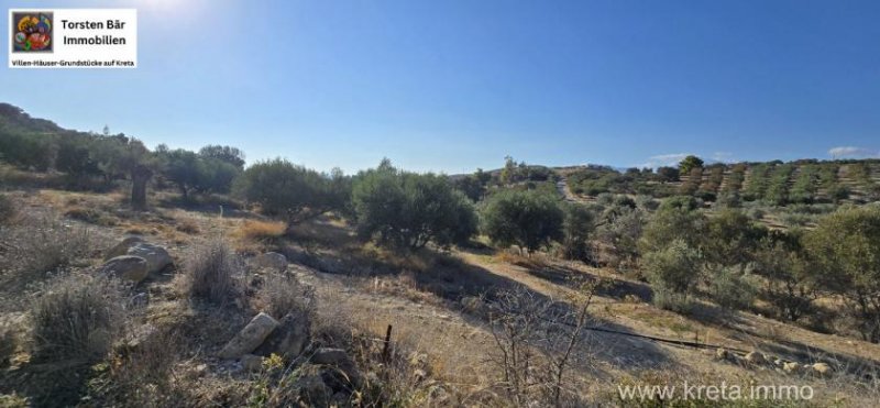 Kalamaki Kreta, Kalamaki Grundstück Meerblick und Blick auf die Palastanlagen von Phaistos Grundstück kaufen